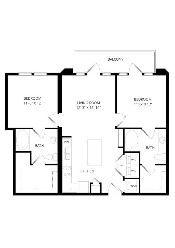 Floor Plans The Crosby at the Brickyard Apartment Homes Farmers
